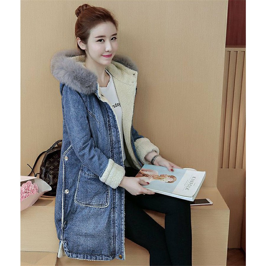 デニムジャケット ボアコート レディース コーディガン ボア ジャケット コート 中綿コート アウター モコモコ 可愛い 冬 暖かい 防寒 羽織