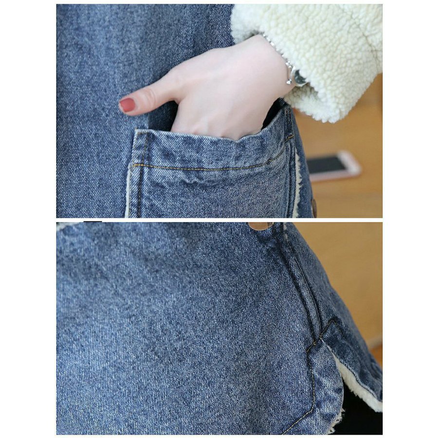 デニムジャケット ボアコート レディース コーディガン ボア ジャケット コート 中綿コート アウター モコモコ 可愛い 冬 暖かい 防寒 羽織