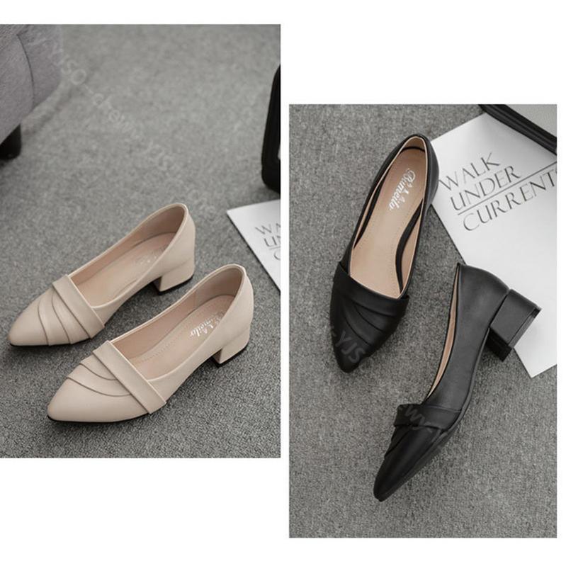 1000円OFFクーポン パンプス ローヒール 4cm ポインテッドトゥ 痛くない 幅広 走れる パンプス 歩きやすい 太ヒール ぺたんこ シューズ 春 夏 秋 冬 低反発クッション 甲高 オフィスパ