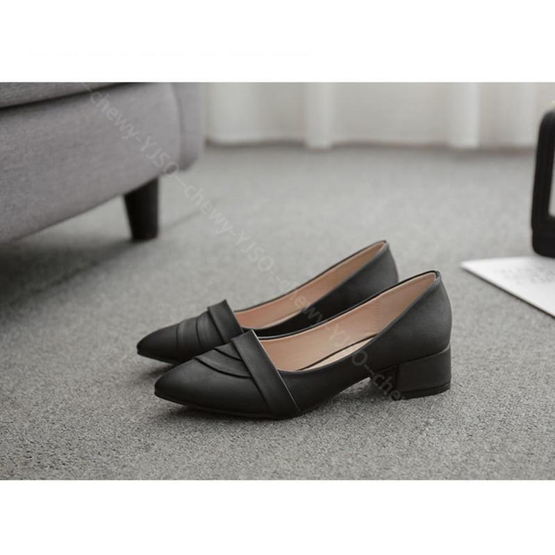 1000円OFFクーポン パンプス ローヒール 4cm ポインテッドトゥ 痛くない 幅広 走れる パンプス 歩きやすい 太ヒール ぺたんこ シューズ 春 夏 秋 冬 低反発クッション 甲高 オフィスパ