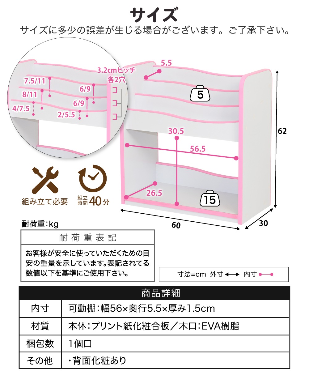 安全素材の絵本ラック おもちゃ収納 エッジソフト キッズ本棚 子供部屋