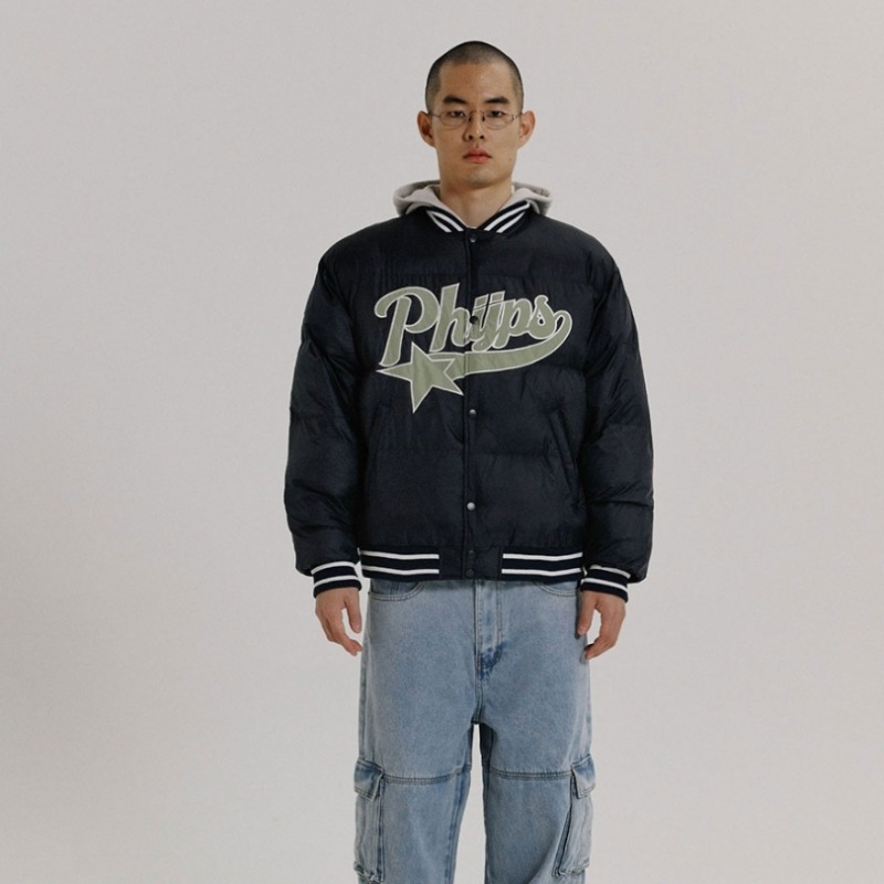 体育科 PHYPS スターテール ショート パファー ブラック 体育科 PHYPS スターテール ショート パファー ブラック