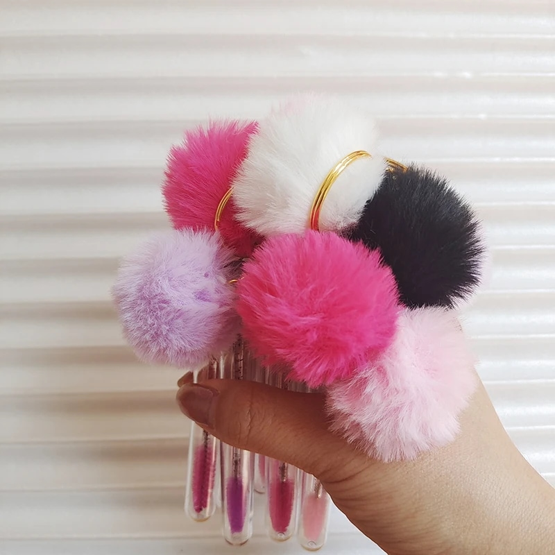 アイブロウブラシ,10個セット,まつげエクステ用の再利用可能なメイクツール