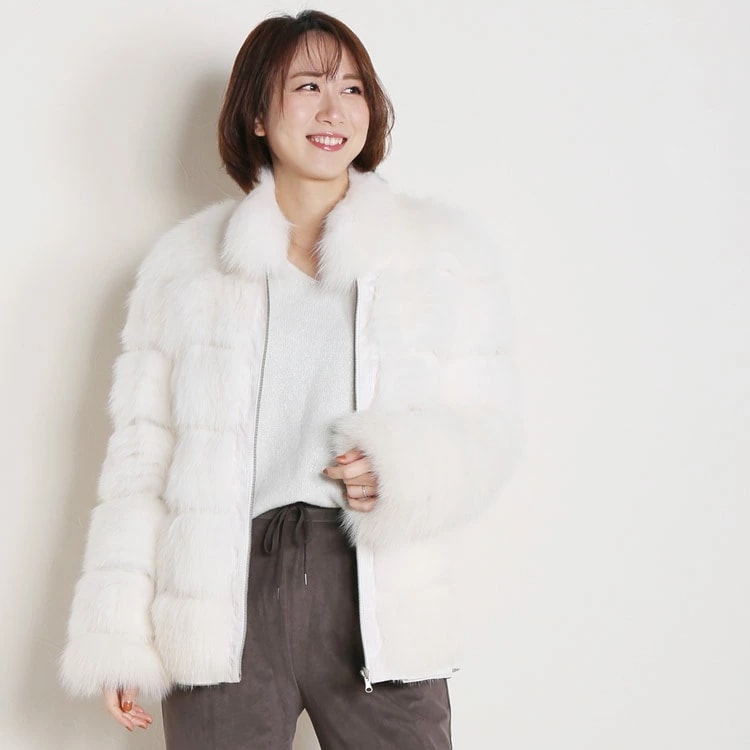 ブルーフォックス ファー リバーシブル ジャケット ギフト (No.3044r)