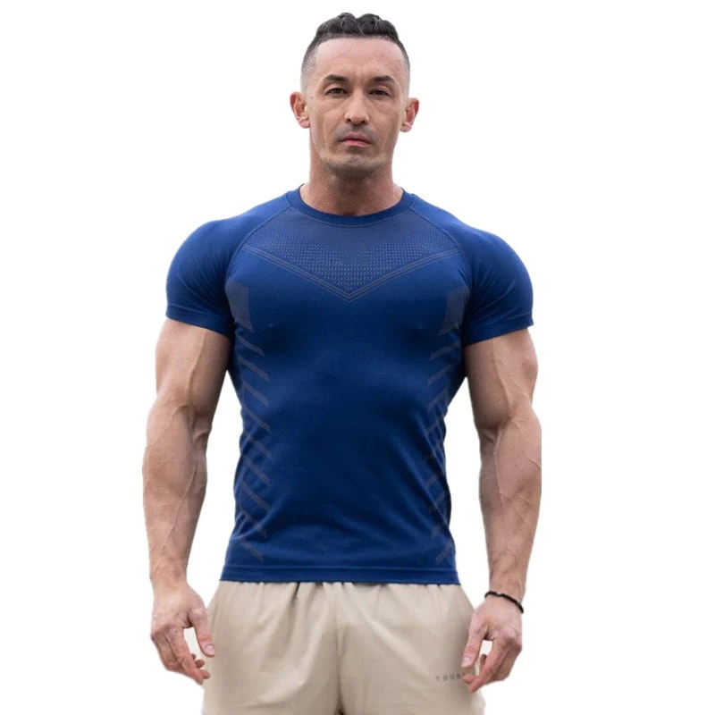 【超お得1つ買うと10個もらえる】メガ割おしゃれヨガウェア 夏の準備！ 新作フィットネスウェアスポーツTシャツ筋肉タイツ高弾性トレーニングウェア半袖フィットネスウェア男性