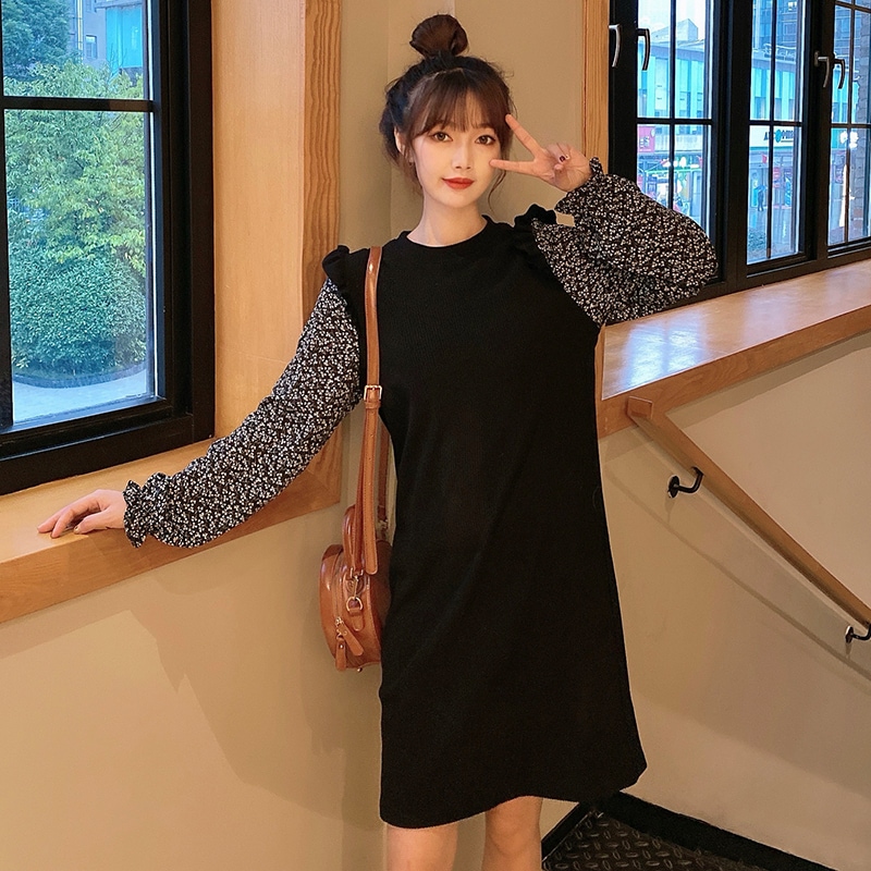 ワンピース ミニ丈 袖あり パフスリーブ クルーネック 襟なし デザイン 美ライン フリル ドッキング 伸縮性 ニット かわいい 大人可愛い きれいめ シンプル カジュアル 大人 上品 おしゃれ ワンピース ミニ丈 袖あり パフスリーブ クルーネック 襟なし デザイン 美ライン フリル ドッキング 伸縮性 ニット かわいい 大人可愛い きれいめ シンプル カジュアル 大人 上品 おしゃれ