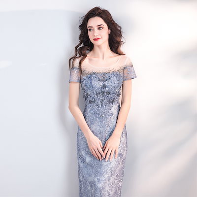 爆買い安い パーティードレス イブニングドレス 結婚 : レディース服 新品大得価