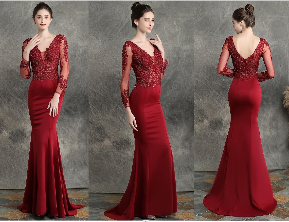 長袖ドレス 花柄 刺繍 メッシュワンピース パーティードレス ロングドレス 花嫁 ウェディングドレス イブニングドレス結婚式 演奏会 人魚マーメイド 高級感 上品