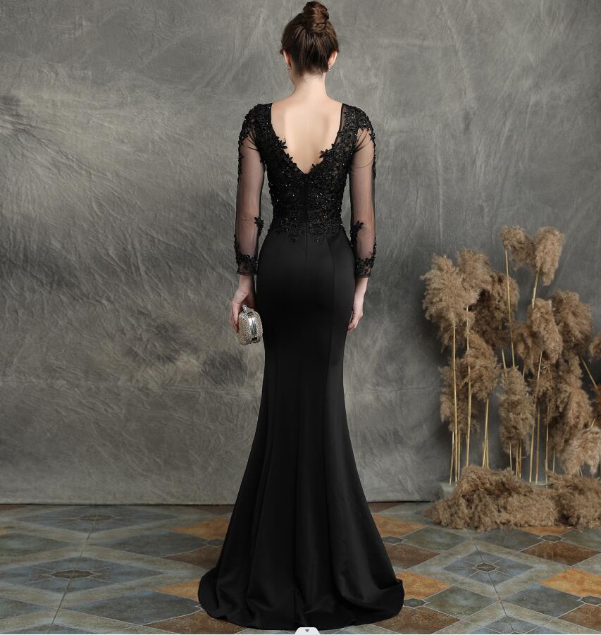 長袖ドレス 花柄 刺繍 メッシュワンピース パーティードレス ロングドレス 花嫁 ウェディングドレス イブニングドレス結婚式 演奏会 人魚マーメイド 高級感 上品