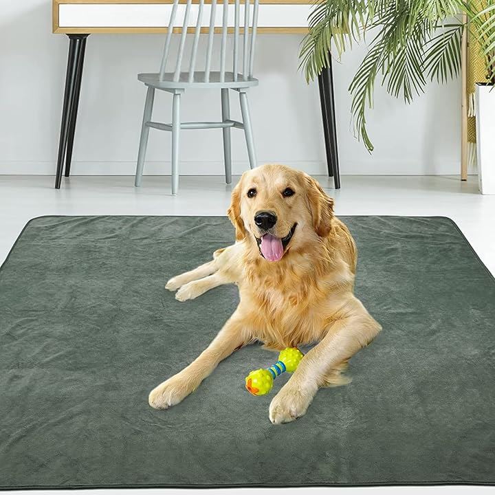 洗えるペットシーツ ペットマット おしっこマット ペット用 トイレ(ライトグリーン, 150x90CM「2枚」ライトグリーン)