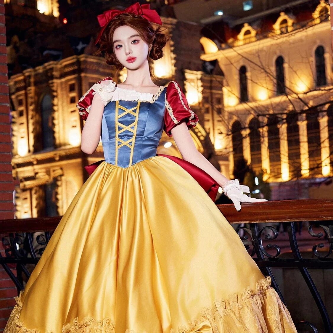 白雪姫ドレス衣装パフォーマンスパフォーマンスイブニングドレスプリンセス