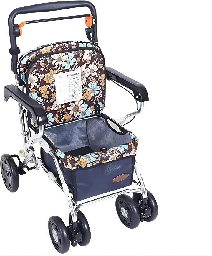 シルバーカー 軽量 折りたたむ おしゃれ 高齢者用 手押し車 歩行車 CP-005A2( 青い)