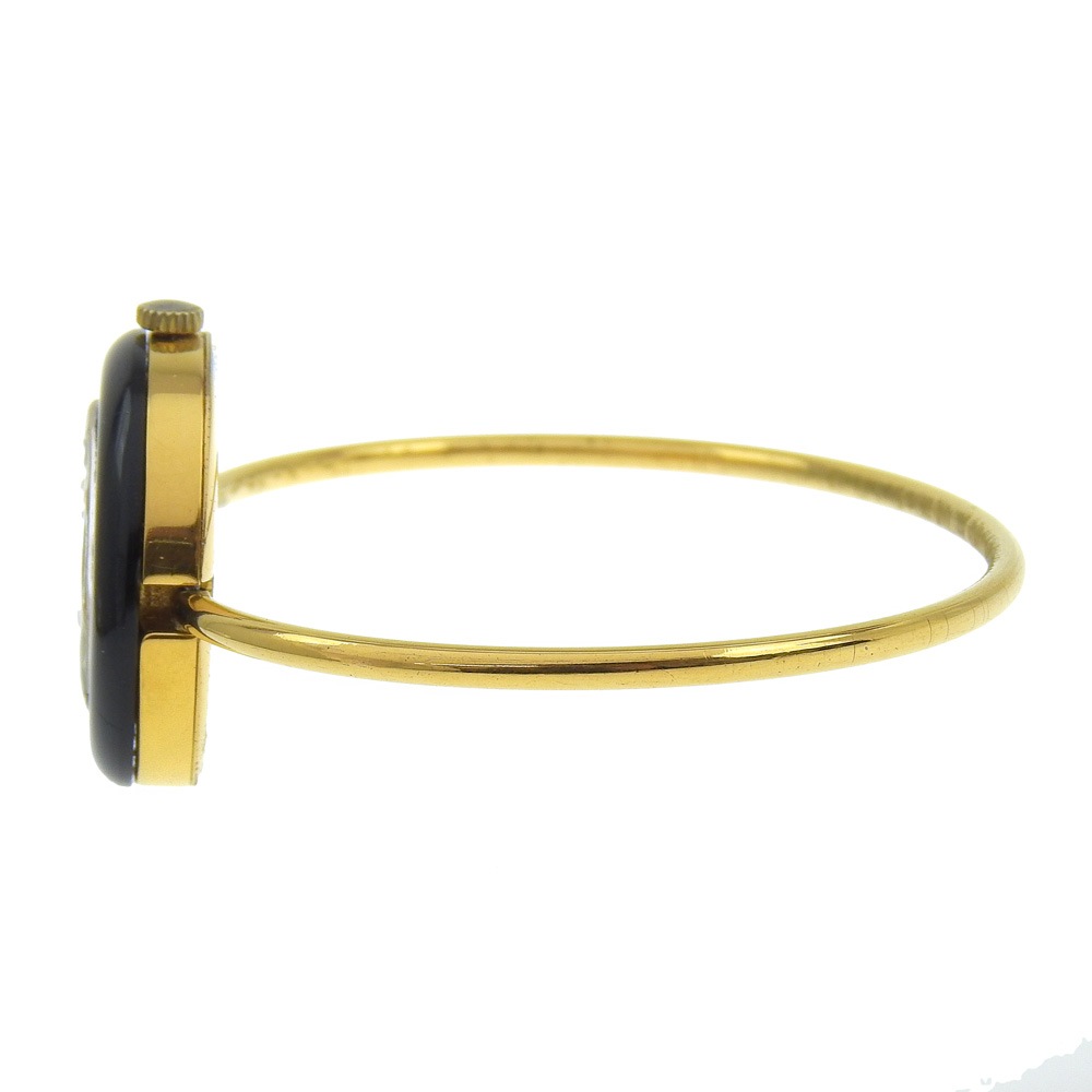 チェンジベゼル 腕時計 金メッキ クオーツ アナログ表示 レディース 白文字盤 中古品 チェンジベゼル 腕時計 金メッキ クオーツ アナログ表示 レディース 白文字盤 中古品