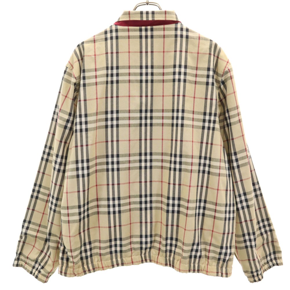 ✨大人気✨バーバリーロンドン　ジャケット　ノバチェック　ベージュ　シングル　L BURBERRY LONDON(バーバリーロンドン) Nova Check Nylon Zip Up