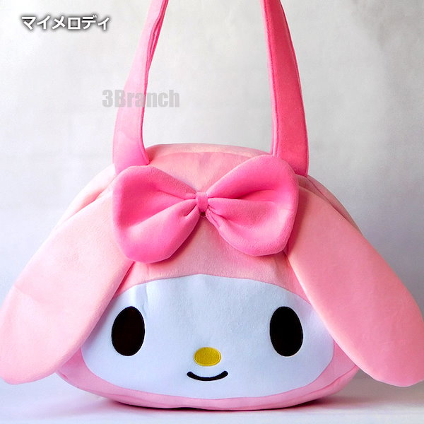 Qoo10] サンリオ フェイス ビッグ トートバッグ ソフトボ