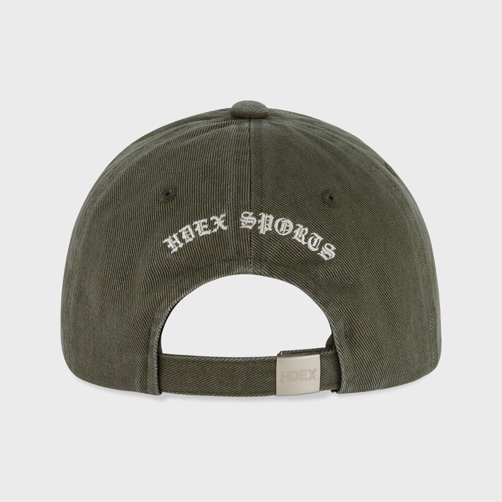 HDEX バイザーダメージボールキャップ (カーキ)