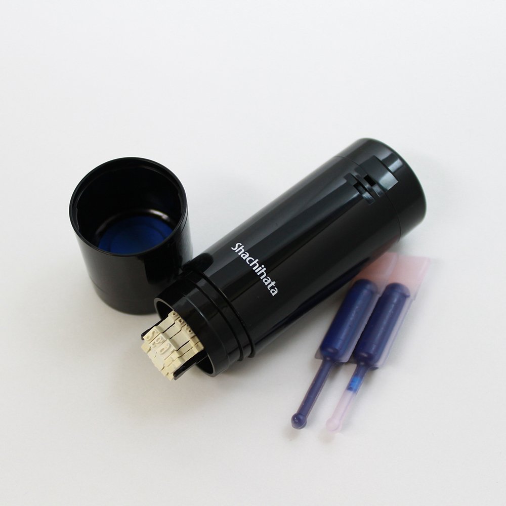 （まとめ買い）データーネームEX12号本体ブラック 藍 XGL-12H-B [x3]