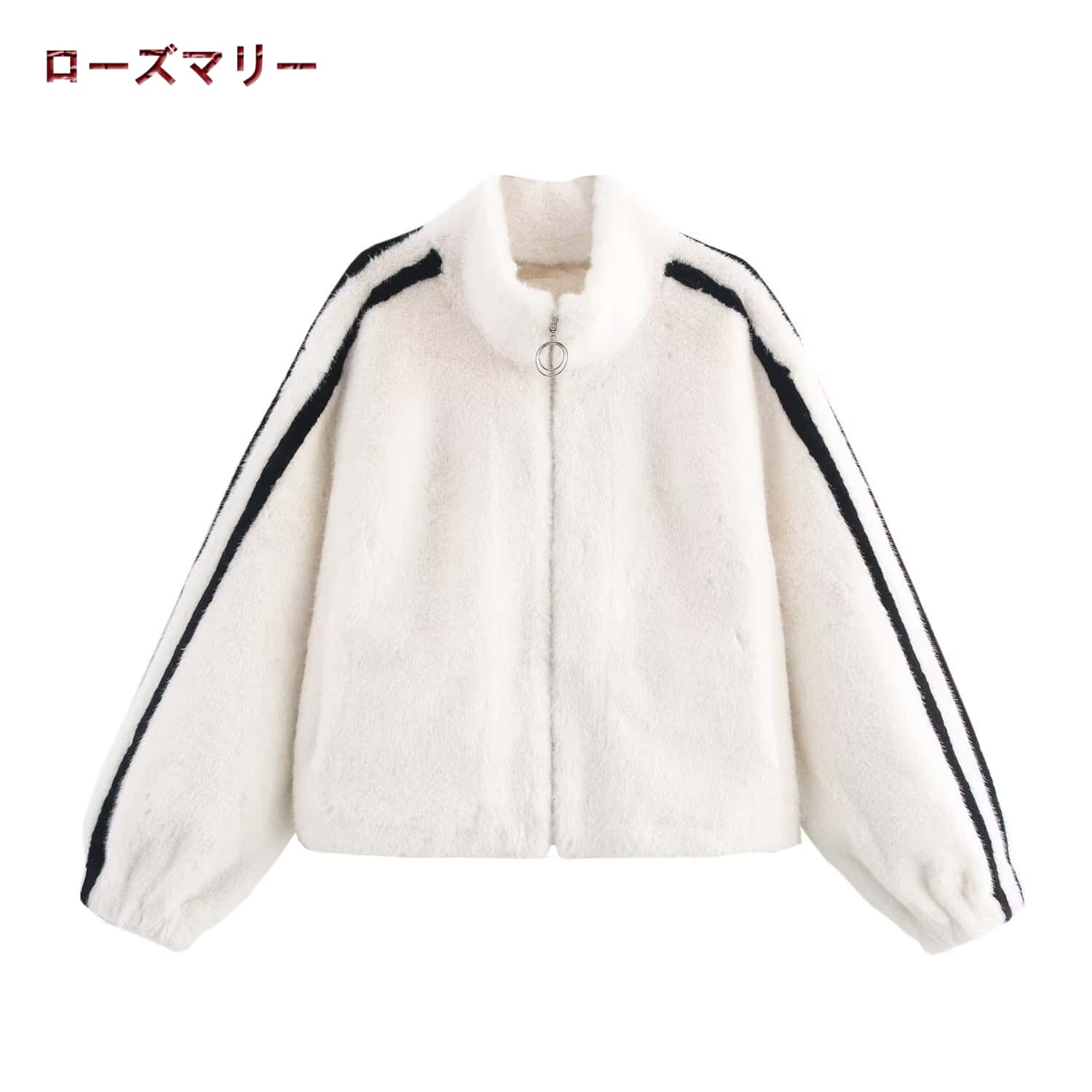 欧米風2024.10.11 秋冬 新作 シンプルなストライプの詰襟の毛皮の一体 のコート フェックファー 2410042 欧米風2024.10.11 秋冬 新作 シンプルなストライプの詰襟の毛皮の一体 のコート フェックファー 2410042