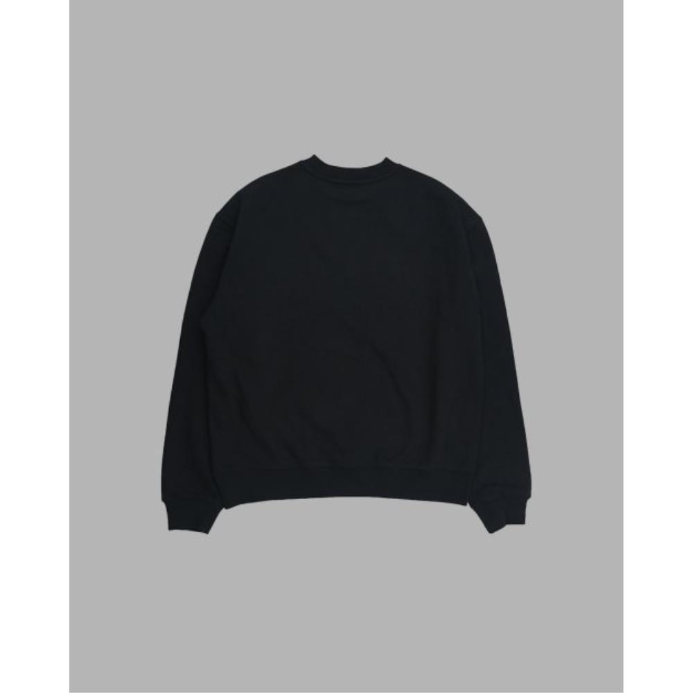 THE MUSEUM VISITOR HEART SPRAY PRINTED SWEATSHIRTS BLACK THE MUSEUM VISITOR HEART SPRAY PRINTED SWEATSHIRTS BLACK