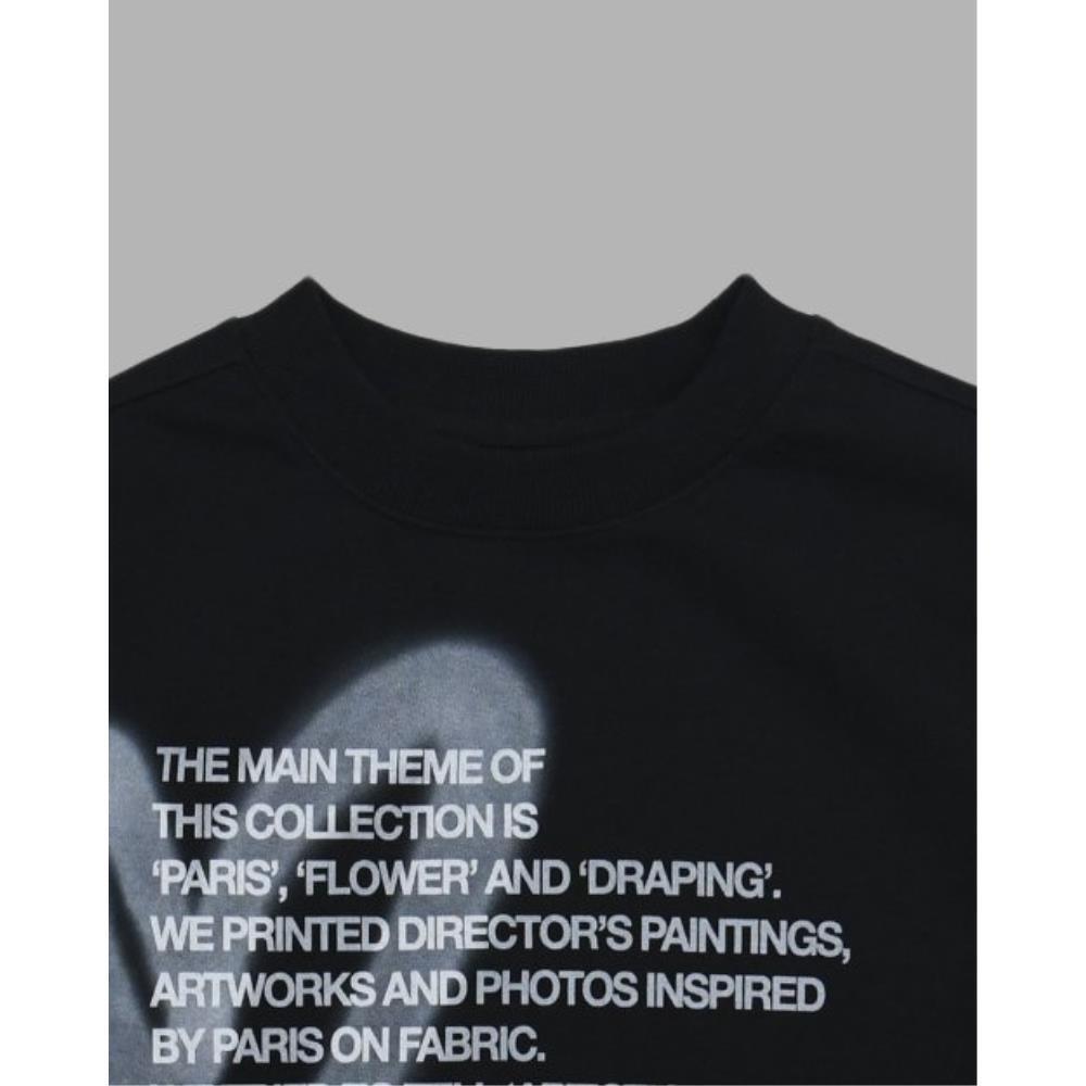 THE MUSEUM VISITOR HEART SPRAY PRINTED SWEATSHIRTS BLACK THE MUSEUM VISITOR HEART SPRAY PRINTED SWEATSHIRTS BLACK