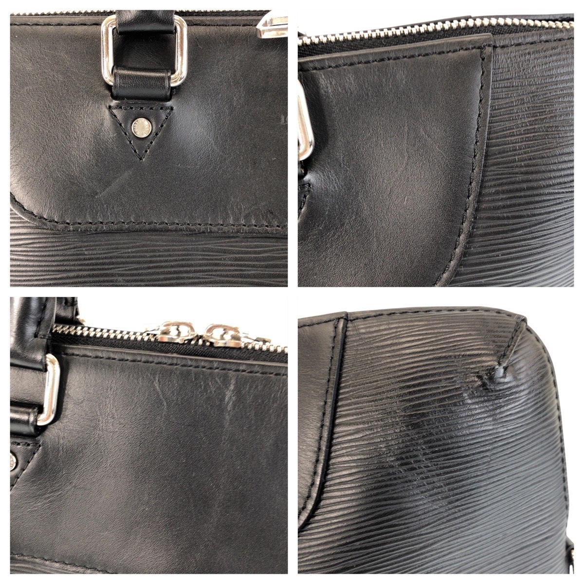 Louis Vuitton美品 エピ ポルト ドキュマン ジュール ブラック 黒