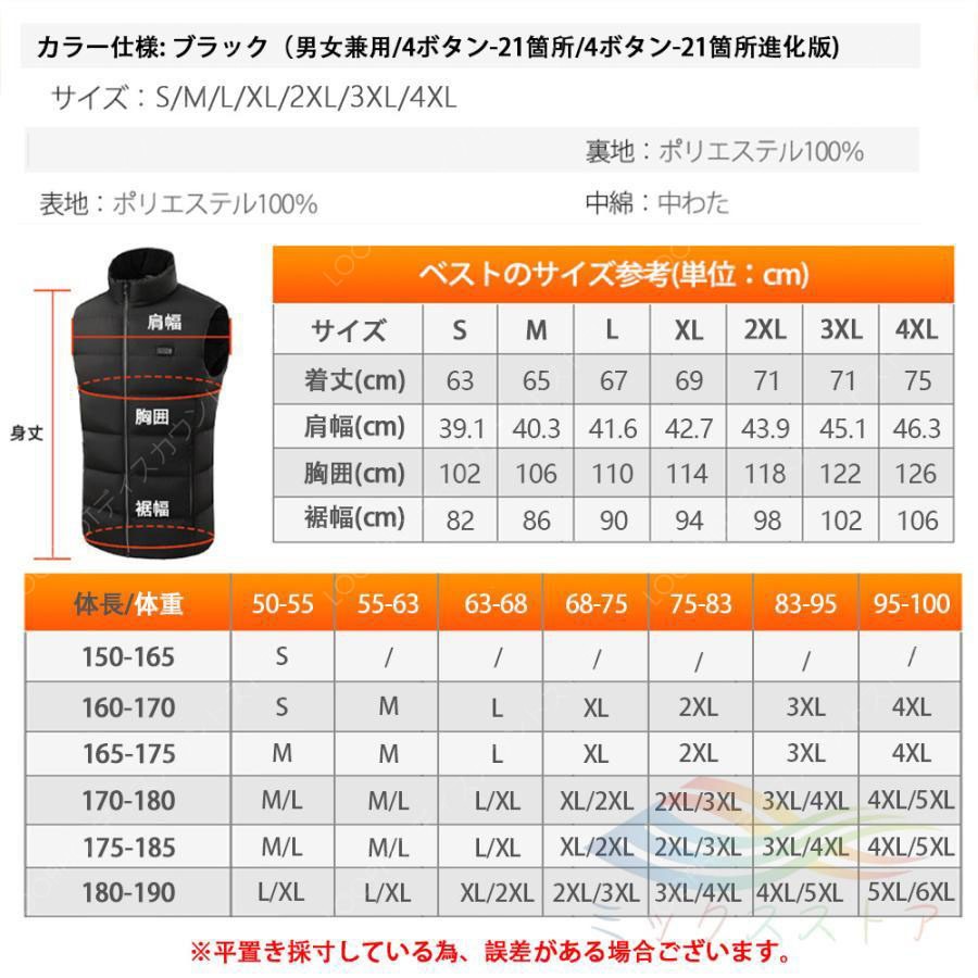 電熱ベスト バッテリー 繊維ヒーター 付き 21箇所発熱 USB給電 発熱ベスト ヒーターベスト 速暖 水洗い レディース メンズ 電熱服 電熱ウェア 防寒着-72 電熱ベスト バッテリー 繊維ヒーター 付き 21箇所発熱 USB給電 発熱ベスト ヒーターベスト 速暖 水洗い レディース メンズ 電熱服 電熱ウェア 防寒着-72