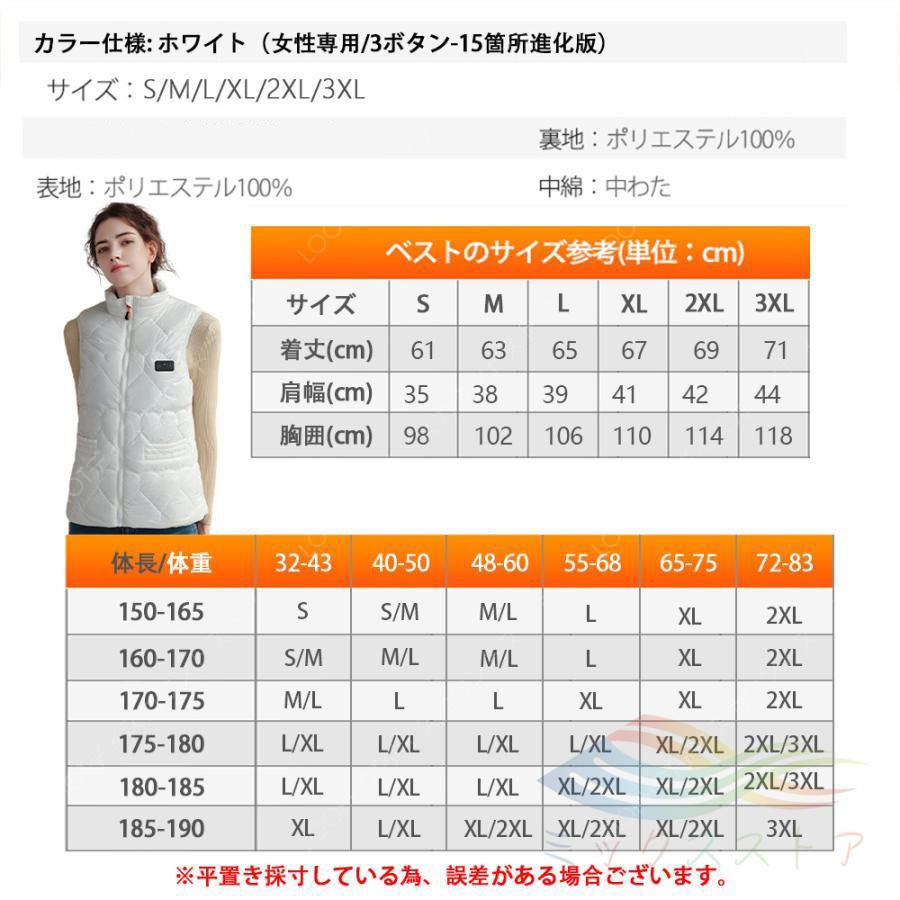 電熱ベスト バッテリー 繊維ヒーター 付き 21箇所発熱 USB給電 発熱ベスト ヒーターベスト 速暖 水洗い レディース メンズ 電熱服 電熱ウェア 防寒着-72 電熱ベスト バッテリー 繊維ヒーター 付き 21箇所発熱 USB給電 発熱ベスト ヒーターベスト 速暖 水洗い レディース メンズ 電熱服 電熱ウェア 防寒着-72
