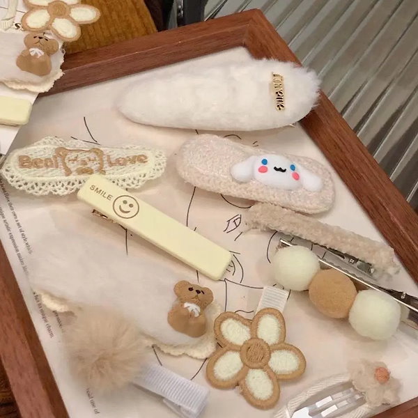 chloe❤️ yvmin クマ ヘアピン ヘアクリップ セット ペア chloe❤️ yvmin クマ ヘアピン ヘアクリップ セット ペア chloe