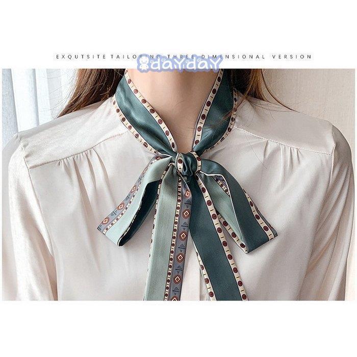 【迅速出荷】 ブラウス レディース 40代 春秋 オシャレブラウス 白シフォンシャツリボンネック 長袖トップス パフスリーブ おしゃれ 上品 通勤OL シャツ30代 新作