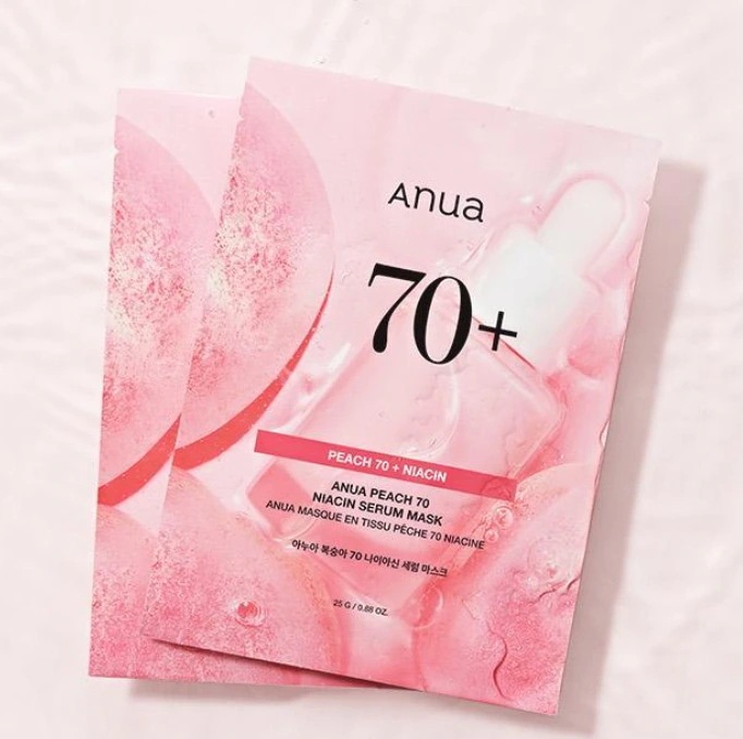 桃70 ナイアシン アミド セラム マスク 20枚 / 韓国コスメ/おすすめ/大容量/個包装/シカ/ビタミンc/ダーマ/日焼け/クレイ/グルタチオン/高保湿/ブライトニング/ヒアルロン酸