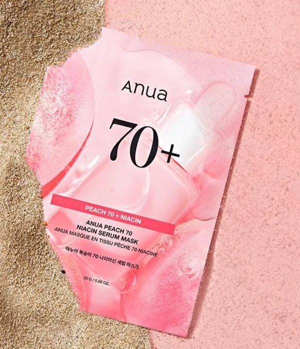 桃70 ナイアシン アミド セラム マスク 20枚 / 韓国コスメ/おすすめ/大容量/個包装/シカ/ビタミンc/ダーマ/日焼け/クレイ/グルタチオン/高保湿/ブライトニング/ヒアルロン酸