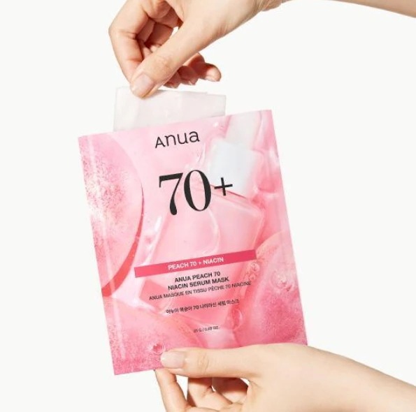 桃70 ナイアシン アミド セラム マスク 20枚 / 韓国コスメ/おすすめ/大容量/個包装/シカ/ビタミンc/ダーマ/日焼け/クレイ/グルタチオン/高保湿/ブライトニング/ヒアルロン酸