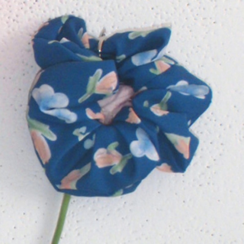 SINOON パターンスクランチ (ネイビー)