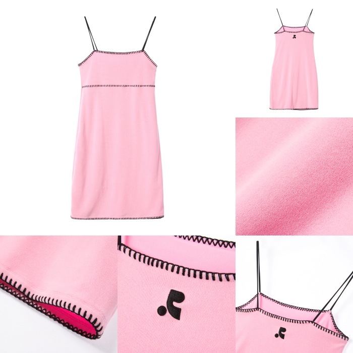 REST & RECREATION】 RR STITCH TERRY MINI DRESS : 2COLORS