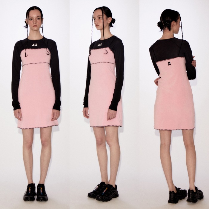 【REST & RECREATION】 RR STITCH TERRY MINI DRESS : 2COLORS 【REST & RECREATION】 RR STITCH TERRY MINI DRESS : 2COLORS