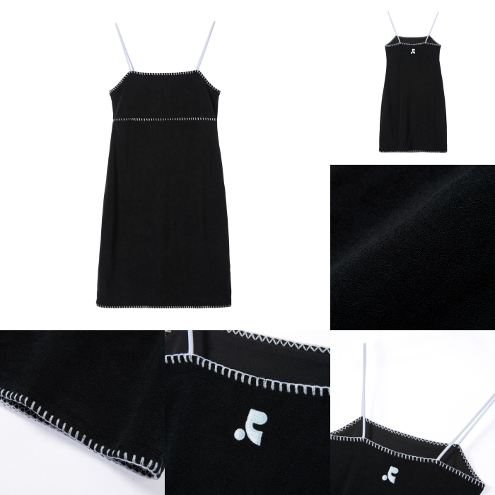 【REST & RECREATION】 RR STITCH TERRY MINI DRESS : 2COLORS 【REST & RECREATION】 RR STITCH TERRY MINI DRESS : 2COLORS