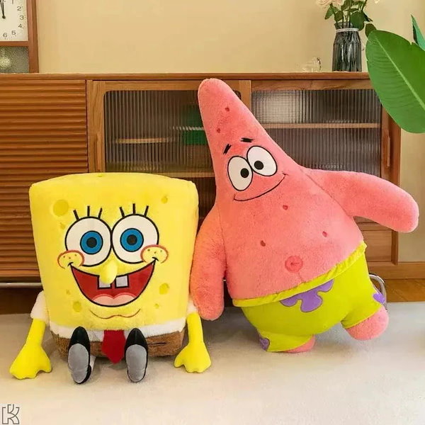 スポンジボブ　イカルド　ぬいぐるみ　詳細不明　パーティーハット　海外　レトロ　珍 スポンジボブ イカルド ぬいぐるみ 詳細不明 パーティーハット