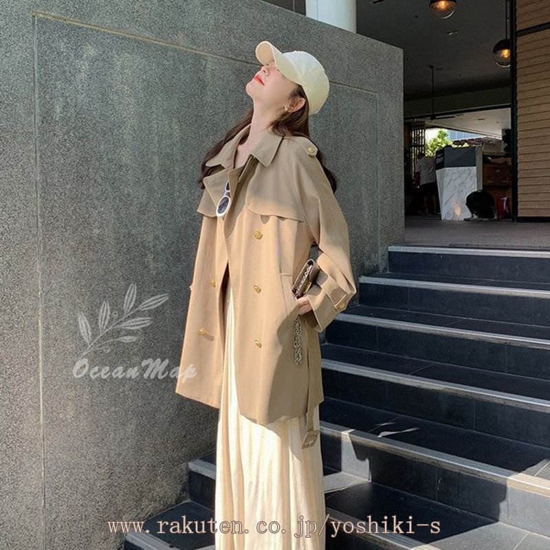 カジュアルコート 春 秋 アウター トレンチコート レディース スプリングコート 春コート ロングコート 春 秋 アウター ベスト付き 通勤 コート 羽織 オフィス 大きいサイズ おしゃれ テーラード