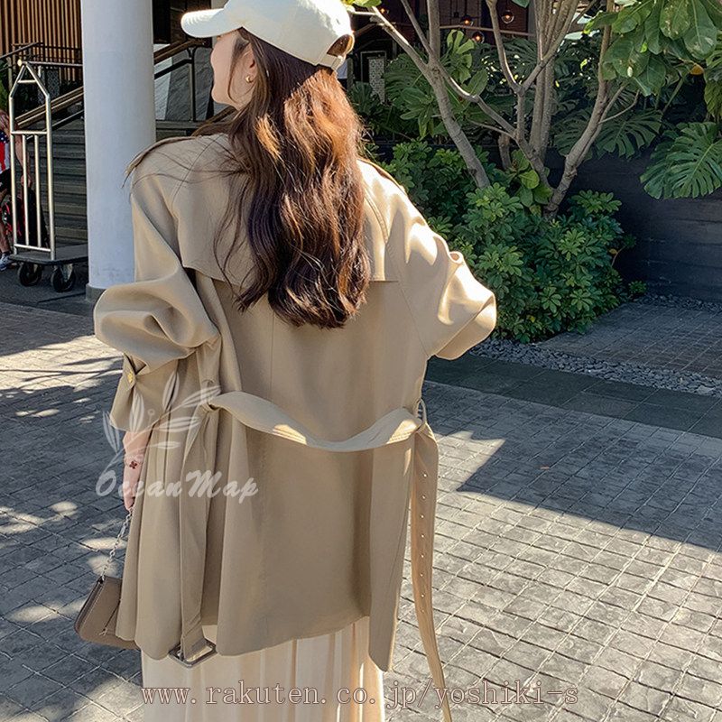 カジュアルコート 春 秋 アウター トレンチコート レディース スプリングコート 春コート ロングコート 春 秋 アウター ベスト付き 通勤 コート 羽織 オフィス 大きいサイズ おしゃれ テーラード
