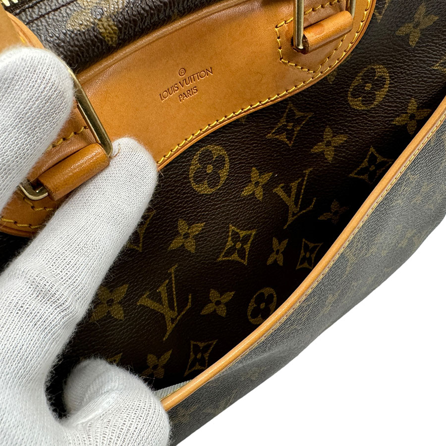 LOUIS VUITTON ハンドバッグ モノグラム トゥルーヴィル ブラウン ルイ