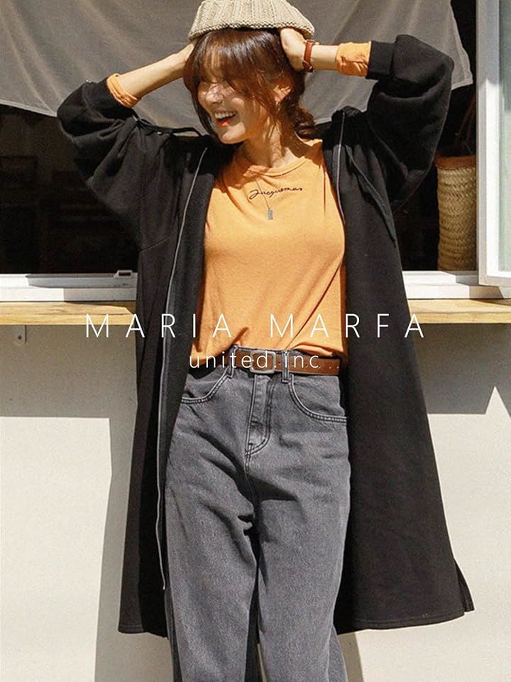 マリアマーファ あったか 裏起毛 フード付き ロングパーカー スリット入り もこもこ コート 秋 冬 トレーニングウェア 大きい サイズ 大きめ ビックシルエット(ブラック, XL) マリアマーファ あったか 裏起毛 フード付き ロングパーカー スリット入り もこもこ コート 秋 冬 トレーニングウェア 大きい サイズ 大きめ ビックシルエット(ブラック, XL)