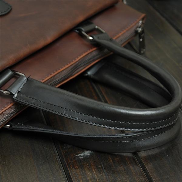 【即納】ビジネスバッグ バッグ メンズ トートバッグ パソコンバッグ パソコンバッグ 本革 レザー 簡易防水 多機能 就活 社会人 仕事 大容量 パソコン 秋 春 出張