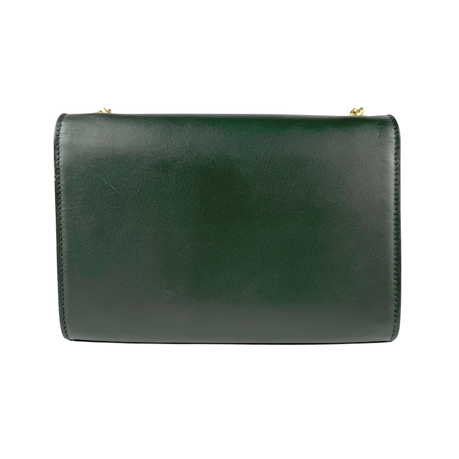 サンローラン SAINT LAURENT ショルダーバッグ レザー ダークグリーン