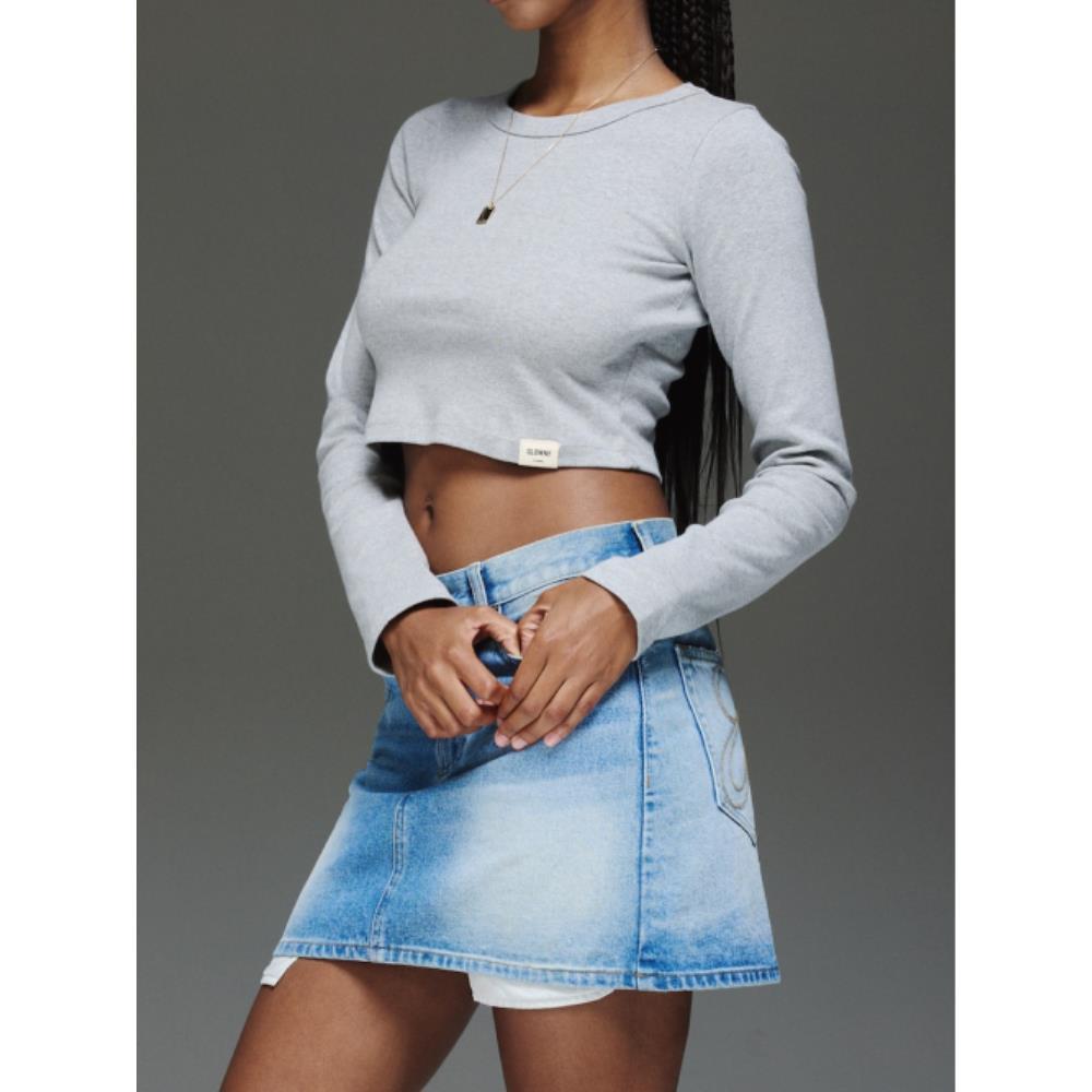 GLOWNY G COMFORT LONG SLEEVE GRAY GY24CLBLS001GR GLOWNY G COMFORT LONG SLEEVE GRAY GY24CLBLS001GR