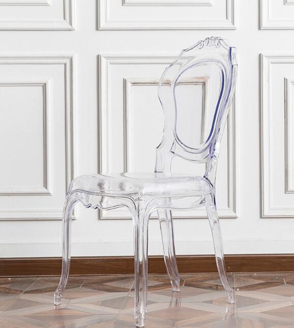 クリスタル透明アクリルクリアプリンセスウェディングチェア クリスタル透明アクリルクリアプリンセスウェディングチェア