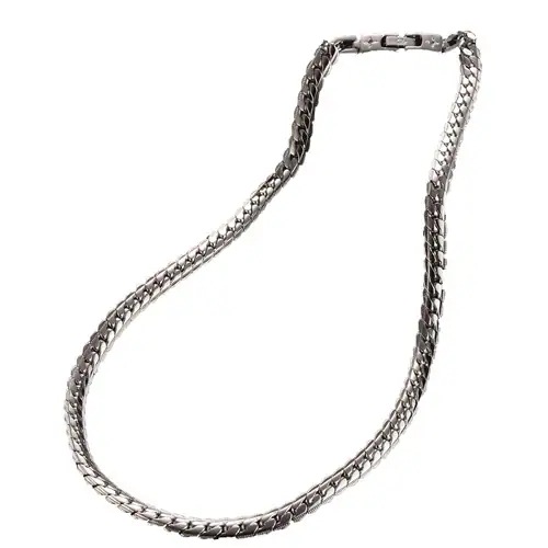 ペレバレンチノ　天然ダイヤヘリンボーン磁気ネックレス（ゴールド　L）