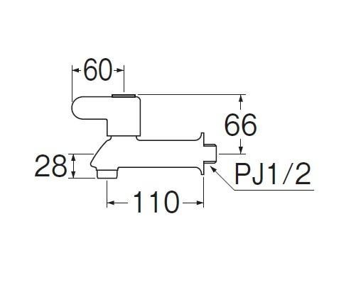 三栄水栓 SANEI 胴長水栓 JY202HC-13 三栄水栓 SANEI 胴長水栓 JY202HC-13
