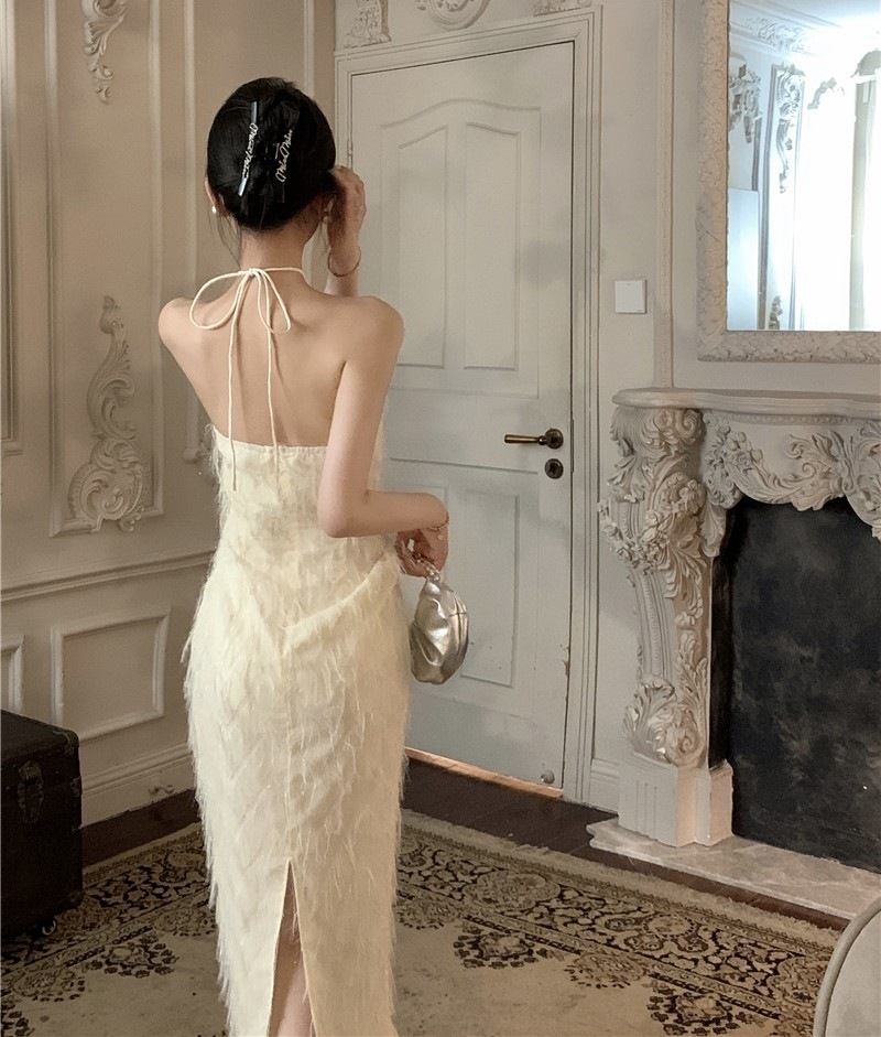 ドレス パーティードレス 二次会ドレス ミモレ丈ドレス ミモレ丈 袖なし ホルターネック 細身 シフォン フリンジ バックスリット 大人 上品 お洒落 セクシー レディース パーティー リゾート 旅行 ドレス パーティードレス 二次会ドレス ミモレ丈ドレス ミモレ丈 袖なし ホルターネック 細身 シフォン フリンジ バックスリット 大人 上品 お洒落 セクシー レディース パーティー リゾート 旅行