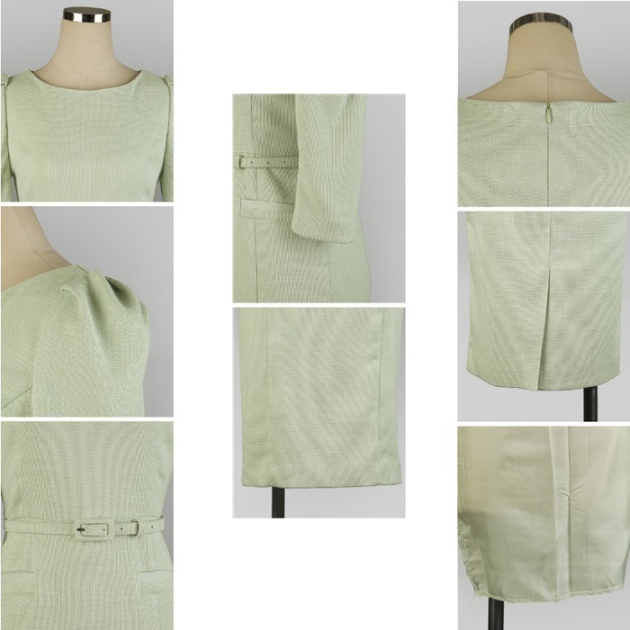 ワンピース 結婚式 袖あり パーティードレス ベルトセット 春 ワンピース 結婚式 袖あり パーティードレス ベルトセット 春