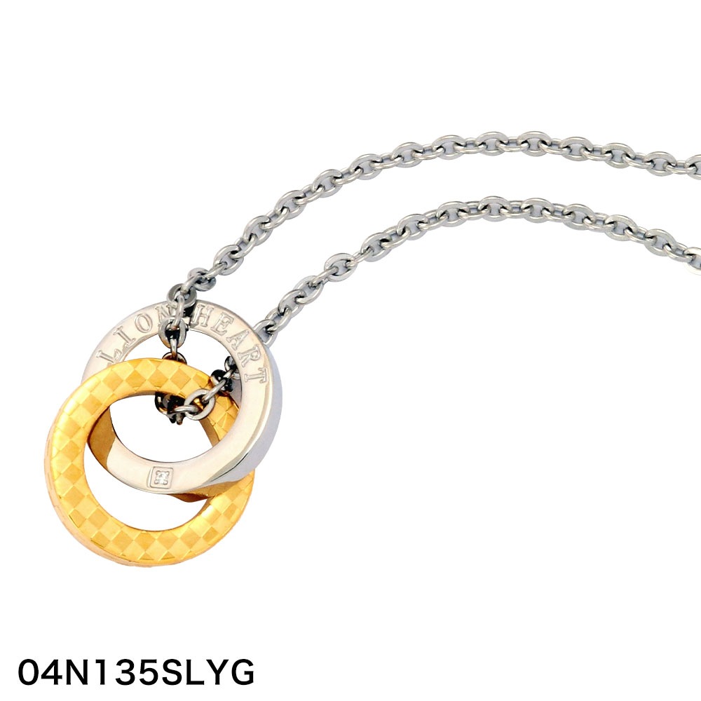 ダブルリングネックレス メンズ ビジネス ペアアク